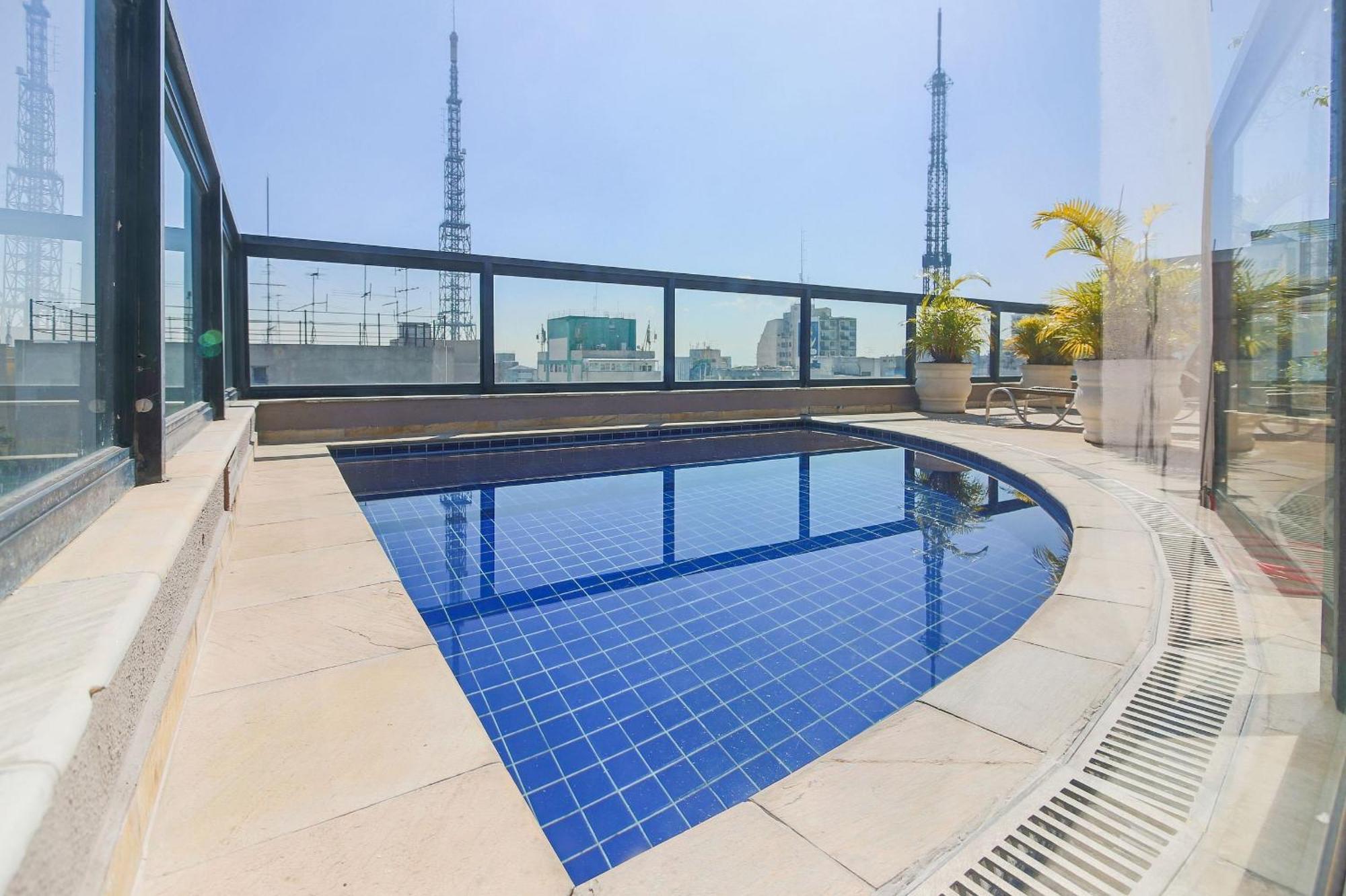 Flat Particular Dentro Do Hotel Executive Transamerica Faria Lima! ساو باولو المظهر الخارجي الصورة